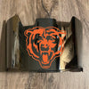 Chicago Bears Full Size Football Helmet Visor Shield Silver Chrome Mirror w/ Clips - PICK LOGO COLOR