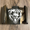 Chicago Bears Full Size Football Helmet Visor Shield Silver Chrome Mirror w/ Clips - PICK LOGO COLOR