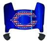 Chicago Bears Limited Edition Mini Football Helmet Visor Shield w/ Clips - PICK VISOR & LOGO COLOR