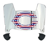 Chicago Bears Limited Edition Mini Football Helmet Visor Shield w/ Clips - PICK VISOR & LOGO COLOR