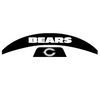 Chicago Bears MIDI Mid Size SpeedFlex Football Helmet Front & Back Bumper Decal Set - Pick Color