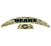 Chicago Bears MIDI Mid Size SpeedFlex Football Helmet Front & Back Bumper Decal Set - Pick Color