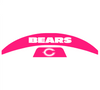 Chicago Bears MIDI Mid Size SpeedFlex Football Helmet Front & Back Bumper Decal Set - Pick Color