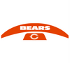 Chicago Bears MIDI Mid Size SpeedFlex Football Helmet Front & Back Bumper Decal Set - Pick Color