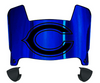Chicago Bears Mini Football Helmet Visor Shield w/ Clips - PICK VISOR & LOGO COLOR