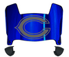 Chicago Bears Mini Football Helmet Visor Shield w/ Clips - PICK VISOR & LOGO COLOR