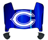 Chicago Bears Mini Football Helmet Visor Shield w/ Clips - PICK VISOR & LOGO COLOR