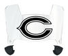 Chicago Bears Mini Football Helmet Visor Shield w/ Clips - PICK VISOR & LOGO COLOR