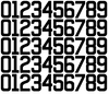 Chicago Cubs Baseball Helmet Jersey Style Vinyl Number Decal Sheet Set of 50 #0-9 - Pick Color & Size