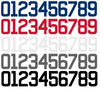 Chicago Cubs Baseball Helmet Jersey Style Vinyl Number Decal Sheet Set of 50 #0-9 - Pick Color & Size