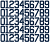 Chicago Cubs Baseball Helmet Jersey Style Vinyl Number Decal Sheet Set of 50 #0-9 - Pick Color & Size