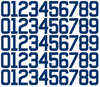 Chicago Cubs Baseball Helmet Jersey Style Vinyl Number Decal Sheet Set of 50 #0-9 - Pick Color & Size