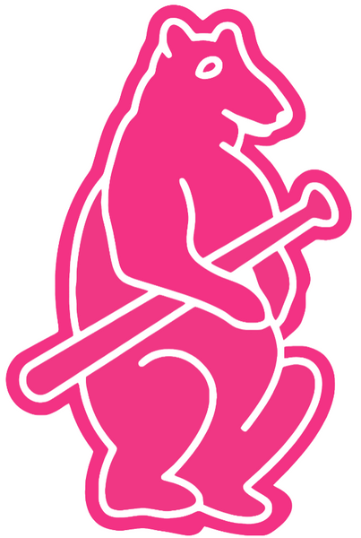 Chicago Cubs HOT PINK Retro Throwback 1900s-1910s Logo Premium DieCut Vinyl Decal PICK SIZE