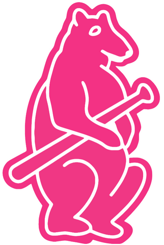Chicago Cubs HOT PINK Retro Throwback 1900s-1910s Logo Premium DieCut Vinyl Decal PICK SIZE