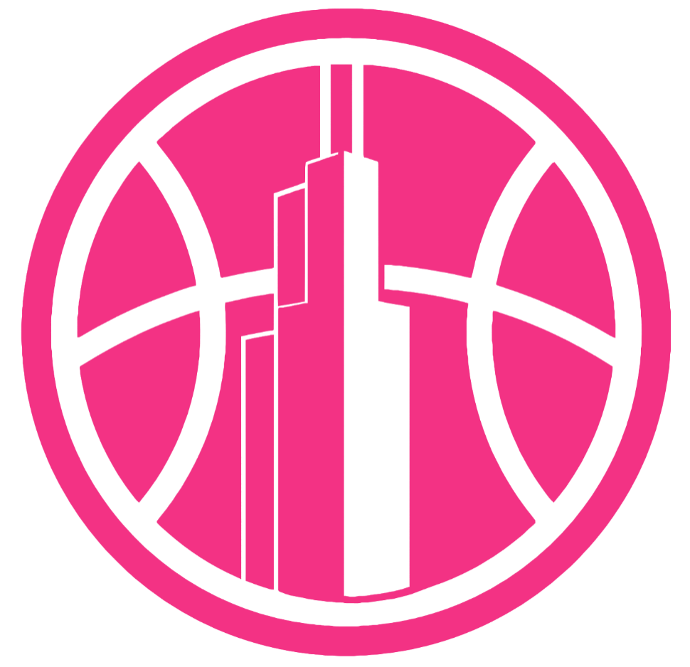Chicago Sky HOT PINK Alternate Logo Premium DieCut Vinyl Decal PICK SIZE
