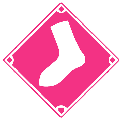 Chicago White Sox HOT PINK Diamond Logo Premium DieCut Vinyl Decal PICK SIZE