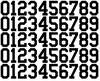 Chicago White Sox Baseball Helmet Jersey Style Vinyl Number Decal Sheet Set of 50 #0-9 - Pick Color & Size