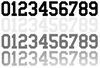 Chicago White Sox Baseball Helmet Jersey Style Vinyl Number Decal Sheet Set of 50 #0-9 - Pick Color & Size