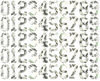 Chicago White Sox Baseball Helmet Jersey Style Vinyl Number Decal Sheet Set of 50 #0-9 - Pick Color & Size