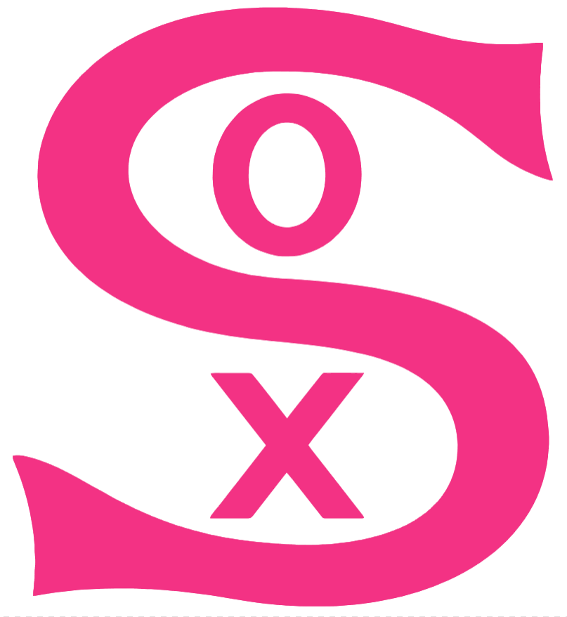 Chicago White Sox HOT PINK Retro Throwback 1910s Logo Premium DieCut Vinyl Decal PICK SIZE