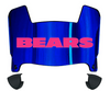 Chicago Bears Limited Edition Mini Football Helmet Visor Shield w/ Clips - PICK VISOR & LOGO COLOR
