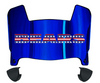 Chicago Bears Limited Edition Mini Football Helmet Visor Shield w/ Clips - PICK VISOR & LOGO COLOR