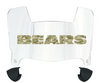 Chicago Bears Limited Edition Mini Football Helmet Visor Shield w/ Clips - PICK VISOR & LOGO COLOR