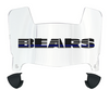 Chicago Bears Limited Edition Mini Football Helmet Visor Shield w/ Clips - PICK VISOR & LOGO COLOR