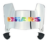 Chicago Bears Limited Edition Mini Football Helmet Visor Shield w/ Clips - PICK VISOR & LOGO COLOR