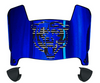 Chicago Bears Limited Edition Mini Football Helmet Visor Shield w/ Clips - PICK VISOR & LOGO COLOR