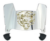 Chicago Bears Limited Edition Mini Football Helmet Visor Shield w/ Clips - PICK VISOR & LOGO COLOR