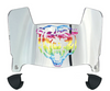 Chicago Bears Limited Edition Mini Football Helmet Visor Shield w/ Clips - PICK VISOR & LOGO COLOR