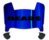 Chicago Bears Mini Football Helmet Visor Shield w/ Clips - PICK VISOR & LOGO COLOR