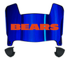 Chicago Bears Mini Football Helmet Visor Shield w/ Clips - PICK VISOR & LOGO COLOR