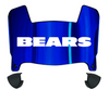 Chicago Bears Mini Football Helmet Visor Shield w/ Clips - PICK VISOR & LOGO COLOR