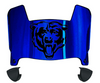 Chicago Bears Mini Football Helmet Visor Shield w/ Clips - PICK VISOR & LOGO COLOR