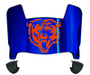 Chicago Bears Mini Football Helmet Visor Shield w/ Clips - PICK VISOR & LOGO COLOR