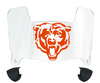 Chicago Bears Mini Football Helmet Visor Shield w/ Clips - PICK VISOR & LOGO COLOR