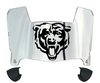 Chicago Bears Mini Football Helmet Visor Shield w/ Clips - PICK VISOR & LOGO COLOR