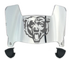 Chicago Bears Mini Football Helmet Visor Shield w/ Clips - PICK VISOR & LOGO COLOR