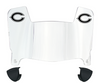 Chicago Bears Mini Football Helmet Visor Shield w/ Clips - PICK VISOR & LOGO COLOR