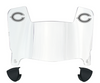 Chicago Bears Mini Football Helmet Visor Shield w/ Clips - PICK VISOR & LOGO COLOR
