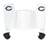 Chicago Bears Mini Football Helmet Visor Shield w/ Clips - PICK VISOR & LOGO COLOR