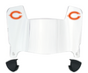 Chicago Bears Mini Football Helmet Visor Shield w/ Clips - PICK VISOR & LOGO COLOR