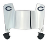 Chicago Bears Mini Football Helmet Visor Shield w/ Clips - PICK VISOR & LOGO COLOR