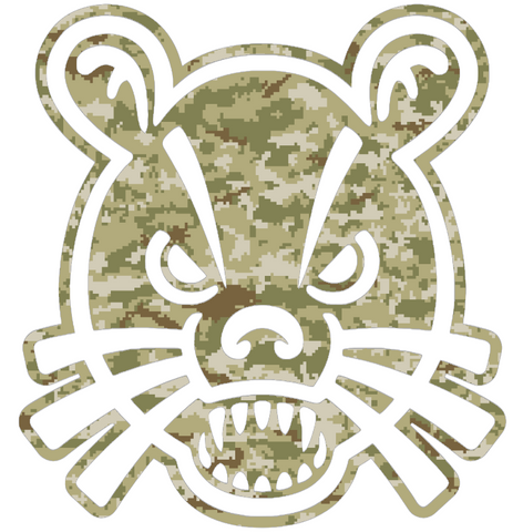 Cincinnati Bearcats Alternate Logo Salute to Service Camouflage Camo Vinyl Decal PICK SIZE