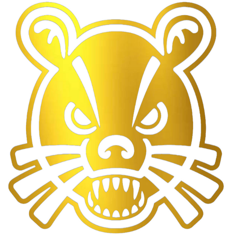 Cincinnati Bearcats GOLD CHROME MIRROR Alternate Logo Premium DieCut Vinyl Decal PICK SIZE