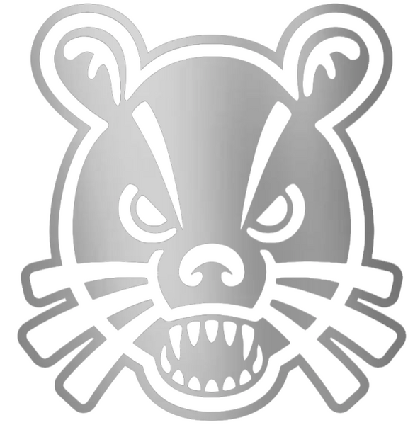 Cincinnati Bearcats SILVER CHROME MIRROR Alternate Logo Premium DieCut Vinyl Decal PICK SIZE