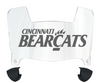 Cincinnati Bearcats Mini Football Helmet Visor Shield w/ Clips - PICK VISOR & LOGO COLOR