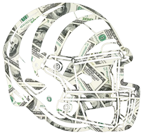 Cincinnati Bengals Football Helmet Money Print Premium DieCut Vinyl Decal PICK SIZE